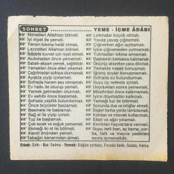 21 EKİM 1994 -TAKVİM YAPRAĞI-DOĞUM GÜNÜ HEDİYESİ-FATİH HAK VE HİZMET VAKFI TAKVİMİ,AFŞİN ELBİSTAN TERMİK SANTRALİNİN AÇILIŞI,1984,BAĞBOZUMU FIRTINASI,YEME İÇME ADABI