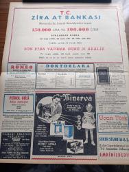 Zafer Gazetesi - 24 Aralık 1954 - Türkiye Mısır Arasındaki Dostluk Süratle İnkişaf Ediyor - Mısır Başkanvekili Abdülnasır'ın Beyanatı -  Et Ve Balık Kurumu Umum Müdürü Ekrem Barlas - Başvekil Adnan Menderes'e Bağlılık Telgrafları - Türkiye Almanya Arasında Mübadele - Celal Bayar'ın Doğu Tetkikleri - Basın Yayın Turizm Bütçesi Kabul Olundu - Akis Mecmuası Hakkındaki Davanın Duruşması - Hariciye Vekili Fuat Köprülü Yurda Döndü - İzmir'de Sel Büyük Hasara Sebep Oldu - Ayın Ondördü Yazan Refik Halid Karay Yazı Dizisi - Clark Gable Yazan Orhan Seyfi Orhon Köşe Yazısı - Üç Milli Şairimiz Namık Kemal Mehmet Akif Ersoy Ve Ziya Gökalp Anılacak - Ekmeklerin Yeni Maya İle Yapılması İçin Tecrübeler - Fizik Alimi Wendell Furry Dün Tevkif Olundu - Ernest Hemingway 120.000 Liralık Nobel Mükâfatını Nasıl Aldı - Ankaragücü Hacettepe Büyük Maça Son Hazırlık - Zafer Kupası Güreş Maçı - İkiz Dünya Başka Alemlerde Bir Macera Çizgi Roman - Ziraat Bankası - Minerva Dikiş Makinesi - Romeo Losyon Ve Parfümleri