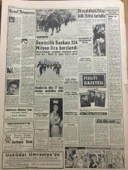 YENİ SABAH GAZETESİ 27 ŞUBAT 1960 YIL :22 SAYI :7540---İnönü 'nün masuniyeti  kaldırılmak  isteniyor ---Bütçe  görüşmeleri dün gürültülü geçti ---Margaret  nişanlandı --Politika da sıklet  merkezi  İstanbul ve İzmir e  kayıyor ---Stefan Zweig Sergisi : Siyavuşgil ---Sinemalar ,Tiyatrolar ,Radyo Programcıları ---Bir  uçak düştü 26 kişi öldü 26 kişi kurtuldu ---Denizcilik Bankası 324 Milyon Lira Borçlandı --Bağdat da dün 17 kişi  idama mahkum oldu --Sinema : Yine Güneş Doğar ,Bükreş Borjiya ,Kralın Fedaisi --Fenerbahçe ,Adaleti i Farklı Yenebilir ---Galatasaray Transfer Yapmayacak  Futbolculara Mükafat Verecek ----Real Madrid Nice Maçı Televizyonla Yayınlanıyor --Ordu Takımı 2 Mart ta Gidiyor --Basketbol da Fenerbahçe Moda Spor karşı karşıya ---Spor -Toto 19 Mart ta Başlıyor ---Meclis ten Fıkralar --