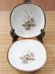 AnTiKa ALMAN Alka Kunst Bavaria PORSELEN Çift KÜÇÜK SUNUM TABAKLARI....