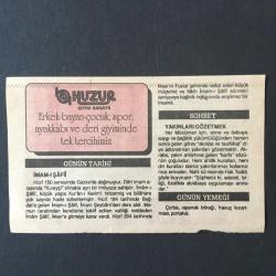 20 OCAK 1992 -TAKVİM YAPRAĞI-DOĞUM GÜNÜ HEDİYESİ-HUZUR TAKVİMİ,İMAM I ŞAFİİ NİN VEFATI 820,DARULACEZENİN KURULUŞU 1895,İMAM I ŞAFİİ,YAKINLARI GÖZETMEK,GÜNÜN YEMEĞİ,