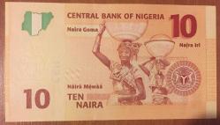 NİJERYA 10  NAIRA 2006 ÇİL.KAĞIT  PARA