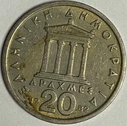 YUNANİSTAN 1982   20 DRAHMİ