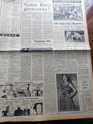 Zafer Gazetesi - 29 Aralık 1954 - Salı Pazarı Rıhtım İnşaatı Da İlerledi - Mümtaz Faik Fenik Köşe Yazısı - Başvekil Adnan Menderes'in Dünkü Tetkikleri - Reisicumhur Celal Bayar'ın Dünkü Kabulleri - Karakış 1 Tatbikatı Çok Başarılı Geçiyor - Balık İhracatı İçin Tedbirler - Büyük Millet Meclisi Orta Doğu Parlamentolar Grubu Faaliyete Geçti - Merkez Bankasına Ait Yeni Layiha Bütçe Encümeninde- Ayın Ondördü Yazan Refik Halid Karay Yazı Dizisi - Orhan Seyfi Orhon Köşe Yazısı - Verem Haftası - Ekmeklerin Örnek Maya Tecrübesi Bugün Sona Eriyor - Amerika Gümrük Resmini İndiriyor -  Yeni Amerikan Askerî Yardımı - Hüseyin Cahit Yalçın Şişli Çocuk Hastanesine Kaldırıldı - Yılanlarla Sevişenler - Çok Sesli Musiki Yazan Mithat Akaltan - Zafer Kupası Güreş Müsabakaları Cumartesi - Neden Rüya Görüyoruz - Beşiktaş Takımı Ankara'ya Geliyor - Derya Kabadayıları Yazan Sadi Karsel Yazı Dizisi -  Alman Trıumphator Yazı Makinası - Sana Nebati Margarin - Riv Yazar Kasa - Sinema Yıldızı Silvana Panpanini