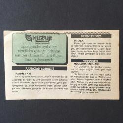 9 MART 1992 -TAKVİM YAPRAĞI-DOĞUM GÜNÜ HEDİYESİ-HUZUR TAKVİMİ,LALELİ CAMİİ NİN İBADETE AÇILMASI 1752,ÇAYELİNİN KURTULUŞU 1918,EGE ÜNİVERSİTESİNİN AÇILIŞI ,ÇOCUĞUNUZA İSİM ,RAHMET AYI,PIRASA,MÜSLÜMANIN DUASI