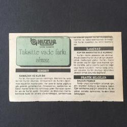 13 MART 1992 -TAKVİM YAPRAĞI-DOĞUM GÜNÜ HEDİYESİ-HUZUR TAKVİMİ,HASANKALE VE PASİNLERİN KURTULUŞU 1918,ÇANAKKALE KAHRAMANI CEVAT PAŞANIN VEFATI 1937,ÇOCUĞUNUZA İSİM,RAMAZAN VE KUR AN,KUR AN ABDESTSİZ ELE ALINMAZ,BALIĞIN PİŞMESİ