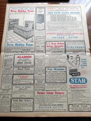 Zafer Gazetesi - 21 Ekim 1954 - Mümtaz Faik Fenik Köşe Yazısı - Almanya'daki İşgal Rejimi Sona Eriyor - Türkiye Pakistan Paktı'nın Ehemmiyeti - Celal Bayar Dün İş Bankasını Ziyaret Etti - İstanbul Teknik Üniversitesinde Yeni Ders Yılına Törenle Başlandı - Başvekil Adnan Menderes'in Yakasına Kıbrıs Türktür İbaresi Yazılı Rozet Takılıyor - Yeni Mimari Akademi Kurulacak - Yedek Subay Okulunda Diploma Tevzii Töreni - Refik Koraltan Nevşehir'de - Belgrad Karması İstanbul'u 4 3 Mağlup Etti - Orhan Seyfi Orhon Köşe Yazısı - Ankara'da Büyük Bir Rasathane Kurulacak - Adana Tam Bir Sanayi Şehri Haline Geliyor - Türkiye Avusturya Ticaret Anlaşması - Asilerle Savaş - Türk Yugoslav Milli Maçından Resimler - İkiz Dünya Başka Alemlerde Bir Macera Çizgi Roman - Fantezi Bir Uçan Daire Yeryüzüne İndi Yazan Nihat Ülkekul Yazı Dizisi - Hacettepe De Ahli'yi 5 0 Yendi - Dünya Ağır Siklet Boks Şampiyonluğu - Rocky Marciano - Çocuk Köşesi - Star Traş Bıçağı - Bursa Mobilya Mağazası - Scotsman Gaz Sobası