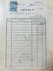 OTOMOBİL BENZİN FATURASI - 9 ARALIK 1955 - MEHMET AKTOP - B.P (AEGEAN) LİMİTED BAYİİ AKİŞ BENZİN DEPOSU - ÜMRANİYE, İSTANBUL - AHMET ÇAYIROĞLU - ISLAK İMZALI, KAŞELİ DAMGA PULU - 12 x 19 cm EBATLI ORİJİNAL FATURA