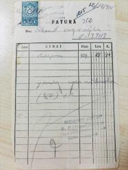 OTOMOBİL BENZİN FATURASI - 12 ARALIK 1955 - MEHMET AKTOP - B.P (AEGEAN) LİMİTED BAYİİ AKİŞ BENZİN DEPOSU - ÜMRANİYE, İSTANBUL - AHMET ÇAYIROĞLU - ISLAK İMZALI, KAŞELİ DAMGA PULU - 12 x 19 cm EBATLI ORİJİNAL FATURA