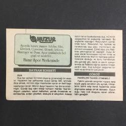 5 NİSAN 1992 -TAKVİM YAPRAĞI-DOĞUM GÜNÜ HEDİYESİ-HUZUR TAKVİMİ,RAMAZAN BAYRAMI 2.GÜN,FATİHİN DONANMASININ İSTANBUL SULARINA GİRİŞİ 1453,ÇOCUĞUNUZA İSİM,DUA,FAKİRLERİ TAHRİK ETMEMELİ