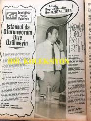 Ses Haftalık Aktüalite Sinema Tiyatro Müzik ve Gençlik Mecmuası Dergisi - 15 HAZİRAN 1968 - Sayı: 25 - Sara Stephen - Ekrem Bora - Sema Özcan - Ayten Kuyululu - Selda Alkor - Gülgün Ok - Sevim Çağlayan - Zeki Müren - Zeynep Aksu - Semiramis Pekkan - Ajda Pekkan - Kartal Tibet - Göksel Arsoy - Muhterem Nur - Murat Soydan - Muzaffer Nebi - Muzaffer - Münir Özkul - Alizia Gurr - Anjenette Commer - John Patrick - Fikret Hakan - Lino Nanni - Suavi Sonar - Öztürk Serengil - Jean Paul Belmondo - Fatma Girik - Üstün Poyraz Set - Charles Bronson - Suna Pekuysal - Ergun Köknar - Scherk Sabun Reklamı - Paul Newman - Joanne Woodward - Vanessa Redgrave - Taylan Kök - Selçuk Alagöz - Rana Alagöz - Mete Duruman - Ülkü Özen - Vog Eva Külot Reklamı - Piraye Uzun - Aykut Bora - Cahit Irgat - Cem Karaca - Mehmet Soyarslan - Faruk Şereftuğ - Stephen Boyd - Tursil Deterjan Reklamı - POSTERLİ 32 SAYFA TAM TAKIM DERGİ