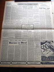 Zafer Gazetesi - 11 Ekim 1954 - Mümtaz Faik Fenik Köşe Yazısı - Liman İnşaatına Çok Büyük Bir Hız Verildi - Reisicumhur Celal Bayar Ankara'ya Avdet Etti - Başvekil Adnan Menderes'in Nuri Said Paşa Şerefine Ziyafeti - Piskopos Makarios Londra'ya Gidiyor - Toprak Mahsulleri Ofisi'nin Başarıları Yeniden Birçok Silo Kuruluyor - Sabık İran Hariciye Vekili Hüseyin Fatimi İdama Mahkum Edildi - Dört Yeni Çocuk Bahçesi Açıldı - Burası Ve Ötesi Yazan Orhan Remzi Yüreğir Yazı Dizisi - Orhan Seyfi Orhon Köşe Yazısı - Standartlar Enstitüsü Faaliyete Geçirildi - Tiyatro Kronikleri Keçiler Adası Dramı Yazan Turhan Dilligil- Giresun'da 200 Yataklı Bir Hastane Yapılıyor -Paris'te 1955 Modeli Mayo Sergisi - Marilyn Monroe'nun Boşanması - Atom Enerjisiyle Kanser Tedavi Edilecek Mi - Halk Partisinden 279 Kişi Demokrat Parti'ye Geçti - Milli Takım Galatasaray'ı Dün 1 0 Mağlup Etti - Fransa'daki Casusluk Hadisesi Baranes Vakası Çeviren Eşfak Aykaç Yazı Dizisi - Adana Türkiye Yüzme Birincisi - BP