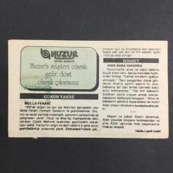 24 NİSAN 1992 -TAKVİM YAPRAĞI-DOĞUM GÜNÜ HEDİYESİ-HUZUR TAKVİMİ,MOLLA FENARİNİN DOĞUMU 1350,OSMANLI RUS 93 HARBİ 1877,YAVUZUN TAHTA ÇIKIŞI 1512,ÇOCUĞUNUZA İSİM,MOLLA FENARİ,ANNE BABA HAKKINDA