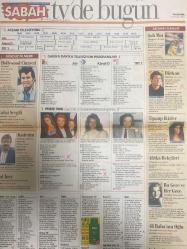SABAH MELODİ GAZETESİ VE SABAH TELERAMA GAZETESİ -11 Eylül1997 -Söyleyemedikleriniz-Süleyman Turan-Ah şu kocalar-Hale Pakcan-Mimi ile Muti-Patrıck Mc Donnel-Bizim Aile-Mort Walker-Dıck Browne-Marvın-Tom Amstrong-astroloji-Şerif Ercan-Telekritik-Erdoğan sevgin--sabah TV’de bugün-Bu gün ne yapalım-İstikbal-Seda kaya Güler-Esra Öz-Özlem akalan-Esra Ceyhan— meltem pusat-başak Boztepe-Aydın-Ayşe Özgün-Ali Öztürk-james bond-müjdat gezen-zeki Alasya-zihni göktay-Metin Akpınar—Ertürk yöndem-James Gamer-Gökhan güney-bahar Öztan—Silvester Stallone-perde arkası-yalan rüzgârı