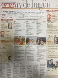 SABAH MELODİ GAZETESİ VE SABAH TELERAMA GAZETESİ -8 Eylül1997 -Söyleyemedikleriniz-Süleyman Turan-Ah şu kocalar-Hale Pakcan-Mimi ile Muti-Patrıck Mc Donnel-Bizim Aile-Mort Walker-Dıck Browne-Marvın-Tom Amstrong-astroloji-Şerif Ercan-Telekritik-Erdoğan sevgin--sabah TV’de bugün-Bu gün ne yapalım-Aydın-Esra Ceyhan-akın tunç-gizem Solmaz-gurbetçiler-Charlie’nin meleği— Öztürk Serengil-Hakan balamir-güler Işık-Ali Karagöz-ulvi Uraz-Çolpan İlhan-ruhsar Öcal-Aykut Oral-ince ince YASEMİNCE