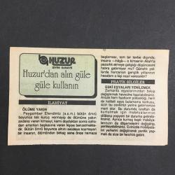 31 AĞUSTOS 1992 -TAKVİM YAPRAĞI-DOĞUM GÜNÜ HEDİYESİ-HUZUR TAKVİMİ,İMAM BUHARİNİN VEFATI 869,2.ABDULHAMİDİN TAHTA ÇIKMASI 1876,ÇOCUĞUNUZA İSİM,ÖLÜME YAKIN,ESKİ EŞYALARI YENİLEMEK