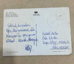 Eski Yazılı Kartpostal İzmir Efes