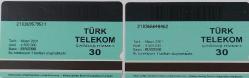 TÜRK TELEKOM 6 YAŞINDA BÜYÜYEN TÜRKİYENİN HABERCİSİ NİSAN 2001 TARİHLİ RENK ERÖRLÜ 30 KONTÖRLÜK TELEFON KARTLARI 2 ADET 3YY1TT NADİR