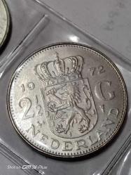 HOLLANDA 2  BUÇUK GULDEN 1972