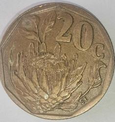 GÜNEY AFRİKA 1993   20 CENT