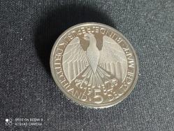 Almanya 5 Mark D 1984 Gümrük Birliği Hatırası