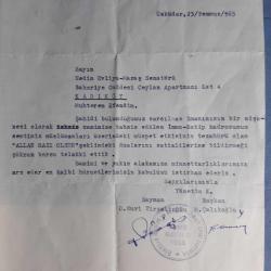 Allah Razı Olsun Belgesi