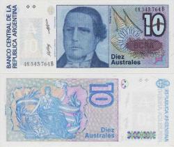 ARJANTİN 10 AUSTRAL 1987-1989 ÇİL KONDİSYON.