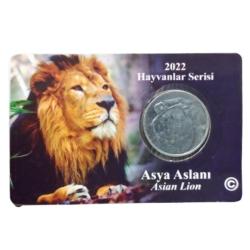 Asya Aslanı 1 Kuruş Hatıra Parası 2022 - Özel Kitinde