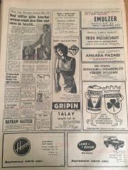 HÜRRİYET GAZETESİ  12 OCAK 1967 YIL :19 SAYI : 6721--CHP Sosyalist Parti Olamaz --Enosis e karşı Amerika bir müttefik  üs  kurulmasını  teklif etmiş --16 yaşındaki  Perihan ikinci nişanlısını  da  hapishaneye gönderdi ----Tural Bayram Masajında :Ordu Millete Daima Destek Olacaktır Dedi ---Omuzlar dik ,baş yukarı ,mide içeri ,kalça öne  tebessüm de ---İmar Bakanı Yapı Tasarrufu  Sandığı Tesisine  Çalışıyor Dedi --Spor -Toto da 13 tutturan  2 talihliden biri 3 yaşında ---15 Ocak ta  bütün dolmuşlara istikamet  levhası  konacak --Aralık ayında Arçelik aldı  92.000 lira kazandı --Şahane Programını  İftarla Takdim Eder : Şöhretli Sanatkar :Neşe Karaböcek ,Halk Türkülerin  Yıldız : Şükrü Osmanoğlu ,Dans ve Film Yıldızı : Muhterem Nur ---Harika Kadın Sihirbaz : Fanto Şehnaz , Kıymetli Sanatkar : Filiz Tezer , Kıymetli Sanatkar : İsmet Bulbiç ,Kıymetli Sanatkar : Müzeyyen Apaydın --Fenerbahçe ye  bayram  hediyesi vereceğiz --Aptullah  ve Numan Ordu Takımı Kadrosuna Alınmıyor ---