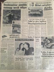 HÜRRİYET GAZETESİ  9 TEMMUZ 1966 YIL :19 SAYI :6534--Sunay ,Celal Bayar 'ı Affetti ---Bir Polis Ankara Trafik Müdürünü Öldürdü  : Öldürülen  Ankara Trafik Müdürü : Adnan Solmaz ---Ölüm motoru dün sabah  çıkartılırken sapan koptu ---Yabancı  gemilere bir senede 920 milyon navlun ödüyoruz---Günde 3 Liraya Arçelik ---Kalp  hastası  kadın en iyi tedaviyi her gün  balık tutmakta buldu ---Beşiktaşlılar  şimdilik  susmayı  tercih  ediyor --Bilet  satışları  durdu --Fabbri  ye göre İngiltere Dünya Kupasını Kazanacak ---Beşiktaş 14 Ağustos ta Kongre Yapıyor ---Rekor : Yılda 17 Filim --izzet Günay  : Bu sene daha az ,fakat öz film  çevireceğim dedi ---İzzet Günay ,Fatma Girik le  Şeker Hafiye de ---Kadınlar Dövüşüyor ---T.German ,Paris te Plak Doldurmak İçin Anlaştı --İzzet Günay ,Hülya Koçyiğit le  Otobüs Yolcusun da ---Sinemalar ,Tiyatrolar ,Radyo Programların---Bayar dün hiç kimseyi  kabul etmedi ---Sesle Çizgiler Üstadı : Celal Şahin --