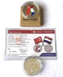 HOLLANDA ile DOSTLUK ANTLAŞMASININ 100.YIL dönümü GÜMÜŞ DARPHANE SERTİFİKALI