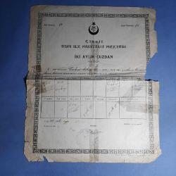 1930 Yılı Rum Mektebi Karnesi
