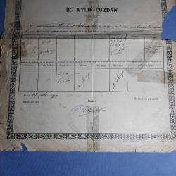 1930 Yılı Rum Mektebi Karnesi