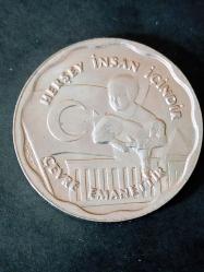 İnsanı Sev Çevreni Koru 1990 Madalyon