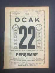 22 OCAK 1987 -TAKVİM YAPRAĞI-DOĞUM GÜNÜ HEDİYESİ-BÜYÜK SAATLİ MAARİF TAKVİMİ,GÜNEŞİN KOVA BURCUNA GİRMESİ,TAKAT,VARLIĞIM,MUTLULUK ÇIKMAZINDAN PARÇALAR