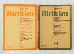 BİRİKİM Aylık Sosyalist Kültür Dergisi, Mart 1975 - Mart 1980, 1 - 26, 30/31, 32, 34, 36, 37, 39 - 49, 54/55, 61, Özel Sayı: 3 [İLK SERİ, 39 ADET]