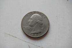 AMERİKA 1983  1/4 QUARTER (ÇEYREK) DOLLAR     Madeni Para     (yukarı raf kutu