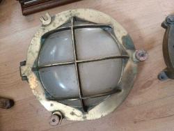 ANTİKA PİRİNÇ GEMİ TAVAN LAMBASI