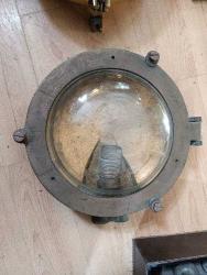 ANTİKA PİRİNÇ GEMİ TAVAN LAMBASI