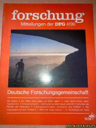 FORSCHUNG : MİTTEİLUNGEN DER DFG 4/90 / DEUTSCHE FORSCHUNGSGEMEİNSCHAFT / ALMANCA DERGİ (ARAŞTIRMA: DFG 4/90 / ALMAN ARAŞTIRMA TOPLULUĞUNDAN İLETİŞİMLER)