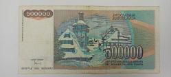 Koleksiyonluk Yugoslavya 500000 Dinar 1993