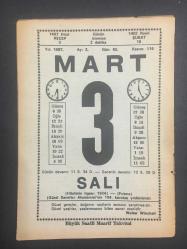 3 MART 1987 -TAKVİM YAPRAĞI-DOĞUM GÜNÜ HEDİYESİ-BÜYÜK SAATLİ MAARİF TAKVİMİ,HİLAFETİN İLGASI 1924,FIRTINA,GÜZEL SANATLAR AKADEMİSİNİN 104.KURULUŞ YILDÖNÜMÜ,HAKSIZ MI,EN KISA GÜN,MEKTEB İ SANAYİ NEFİSA AÇILDI 3.MART 1883,ÖUTLULUK ÇIKMAZINDAN PARÇALAR