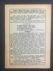 10 MART 1987 -TAKVİM YAPRAĞI-DOĞUM GÜNÜ HEDİYESİ-BÜYÜK SAATLİ MAARİF TAKVİMİ,NACİ KASIMIN VEFATI 1963,ORMAN,ÇALIŞMAK,MUTLULUK ÇIKMAZINDAN PARÇALAR