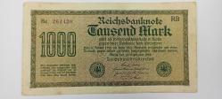 Koleksiyonluk Alman 1922 1000 Mark