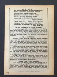 23 NİSAN 1987 -TAKVİM YAPRAĞI-DOĞUM GÜNÜ HEDİYESİ-BÜYÜK SAATLİ MAARİF TAKVİMİ,ULUSAL EGEMENLİK VE ÇOCUK BAYRAMI,TMBB NİN AÇILIŞI 1920,DÜNYA ÇOCUK GÜNÜ,NEWYORK TA TÜRK GÜNÜ,1984,3.ULUSLARARASI ÇOCUK ŞENLİĞİ,23 NİSAN,ALIŞKANLIK,ÇOCUK EVDE YETİŞİR