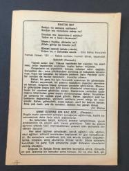 11 MAYIS 1987 -TAKVİM YAPRAĞI-DOĞUM GÜNÜ HEDİYESİ-BÜYÜK SAATLİ MAARİF TAKVİMİ,BAKTIN MI,BAHAR,ANNE ÜZERİNE BİR KAÇ SÖZ