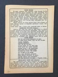 24 MAYIS 1987 -TAKVİM YAPRAĞI-DOĞUM GÜNÜ HEDİYESİ-BÜYÜK SAATLİ MAARİF TAKVİMİ,TOPRAKTAN SULARIN ÇEKİLMESİ,KADİR GECESİ,SAĞIRLIĞIN ZEVKLERİ,ERKEKLERDE NAZİK ÇAĞ