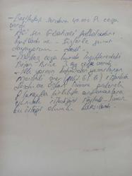 28 Aralık 1982 - Koraç Kupası Final Grubu: Efes Pilsen 81 Kızılyıldız 89 - Maç İstanbul Spor ve Sergi Sarayı'nda oynandı - İlkyarıyı Efes Pilsen 47-42 önde bitirdi - Maçı Ertan Yüce anlattı fotoğraf ve haberi - Islak kalemle a4 kağıdına yazılmış bilgi notu - Tek Yaprak Arkalı Önlüdür
