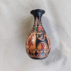 Terracotta mini vazo el boyama