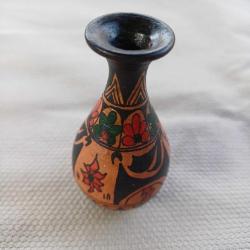 Terracotta mini vazo el boyama